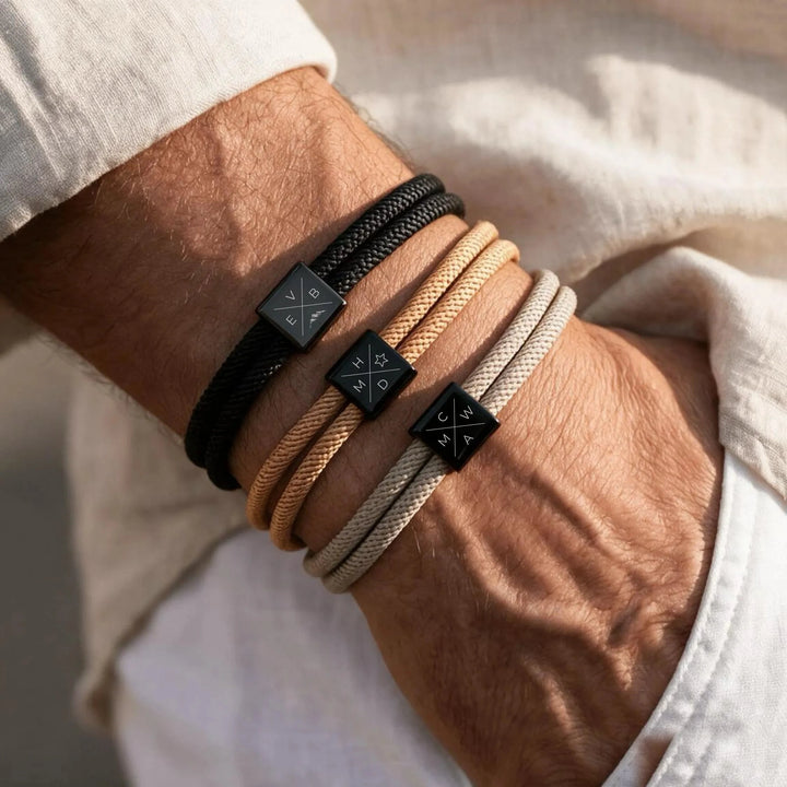 NORTH bracelet worn on the wrist