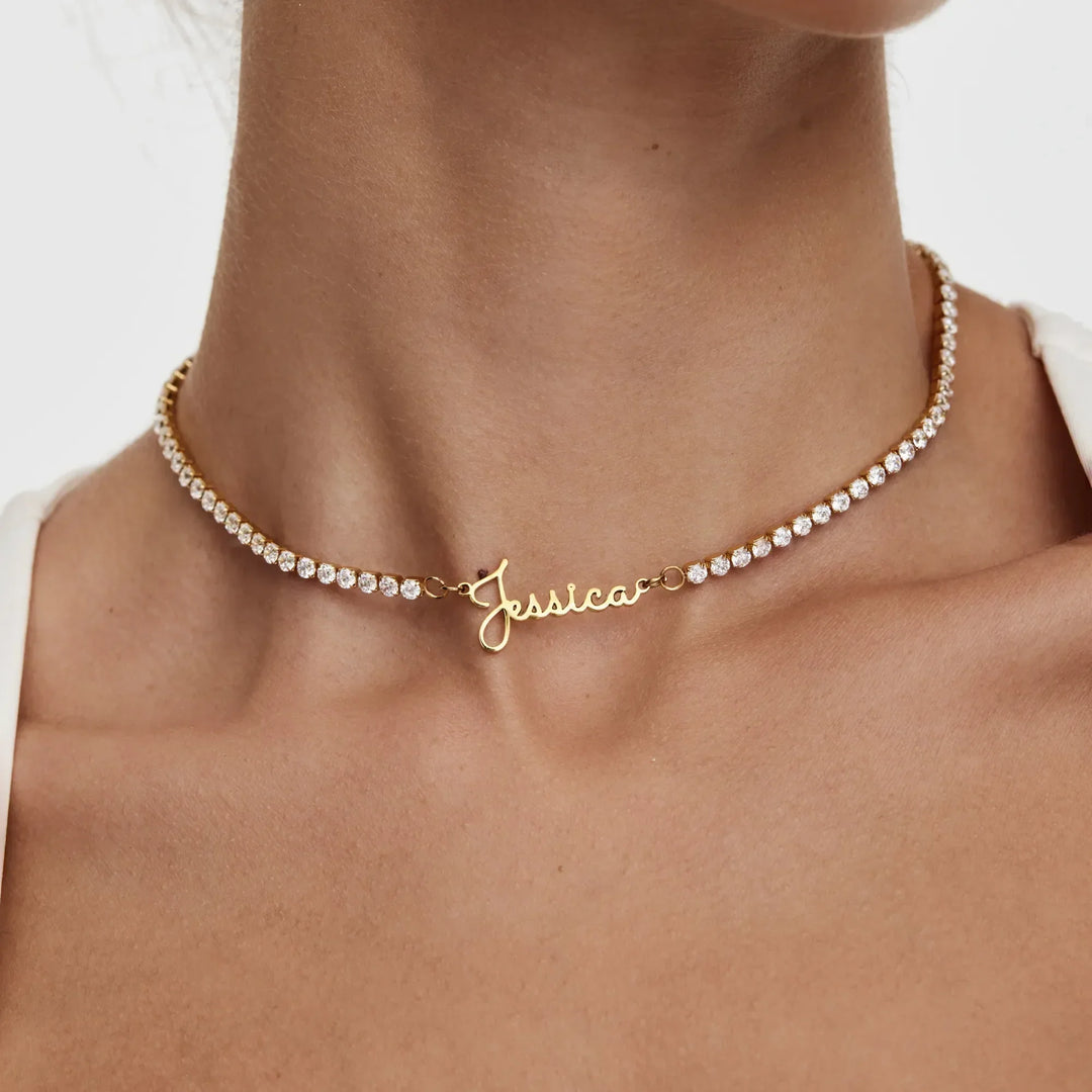 “Tennis Name” Necklace