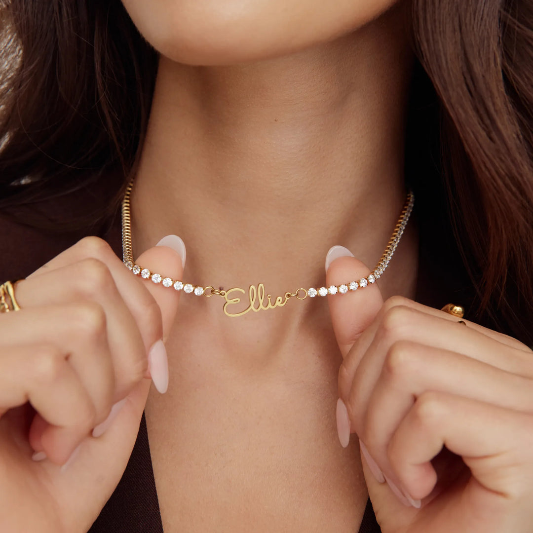 “Tennis Name” Necklace