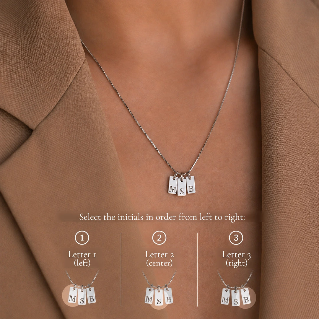 Select the initials in order from left to right