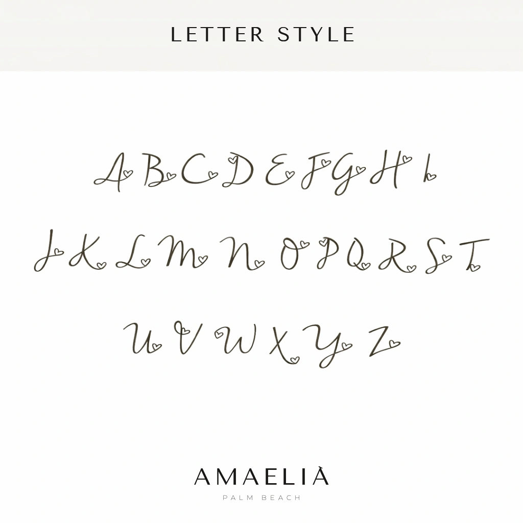 Letter style: the alphabet in the script used for this piece