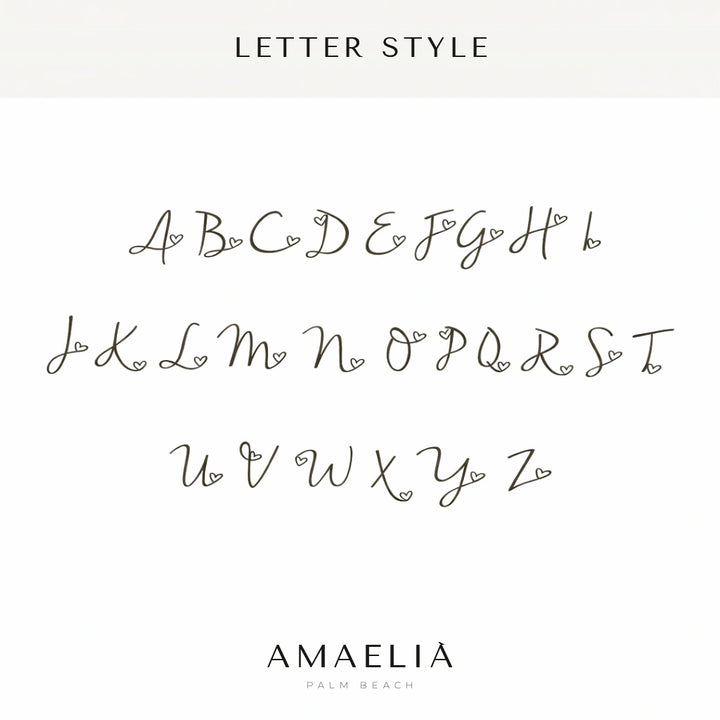 Letter style: the alphabet in the script used for this piece