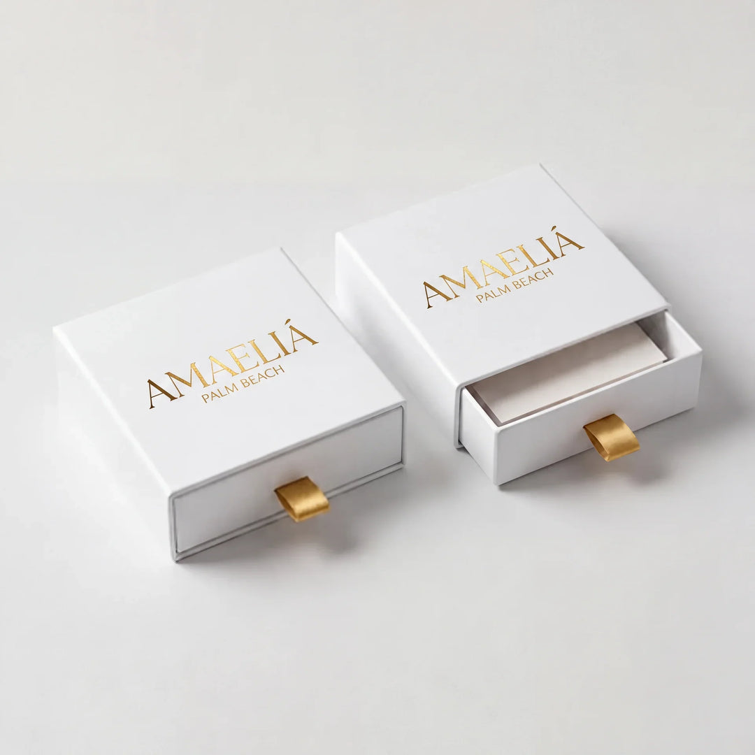 Two Amaelia Palm Beach gift boxes